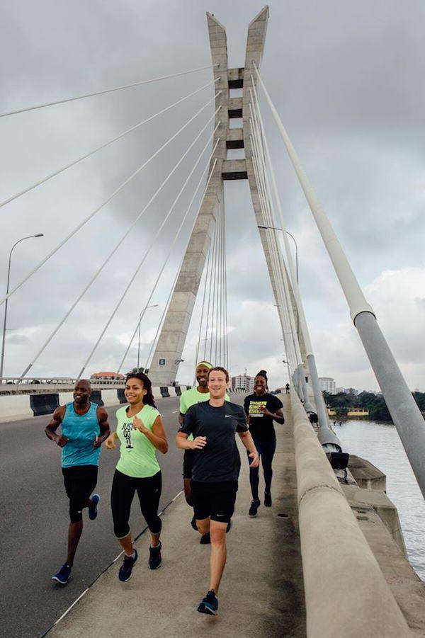 Mark zuckerberg jog in Lagos